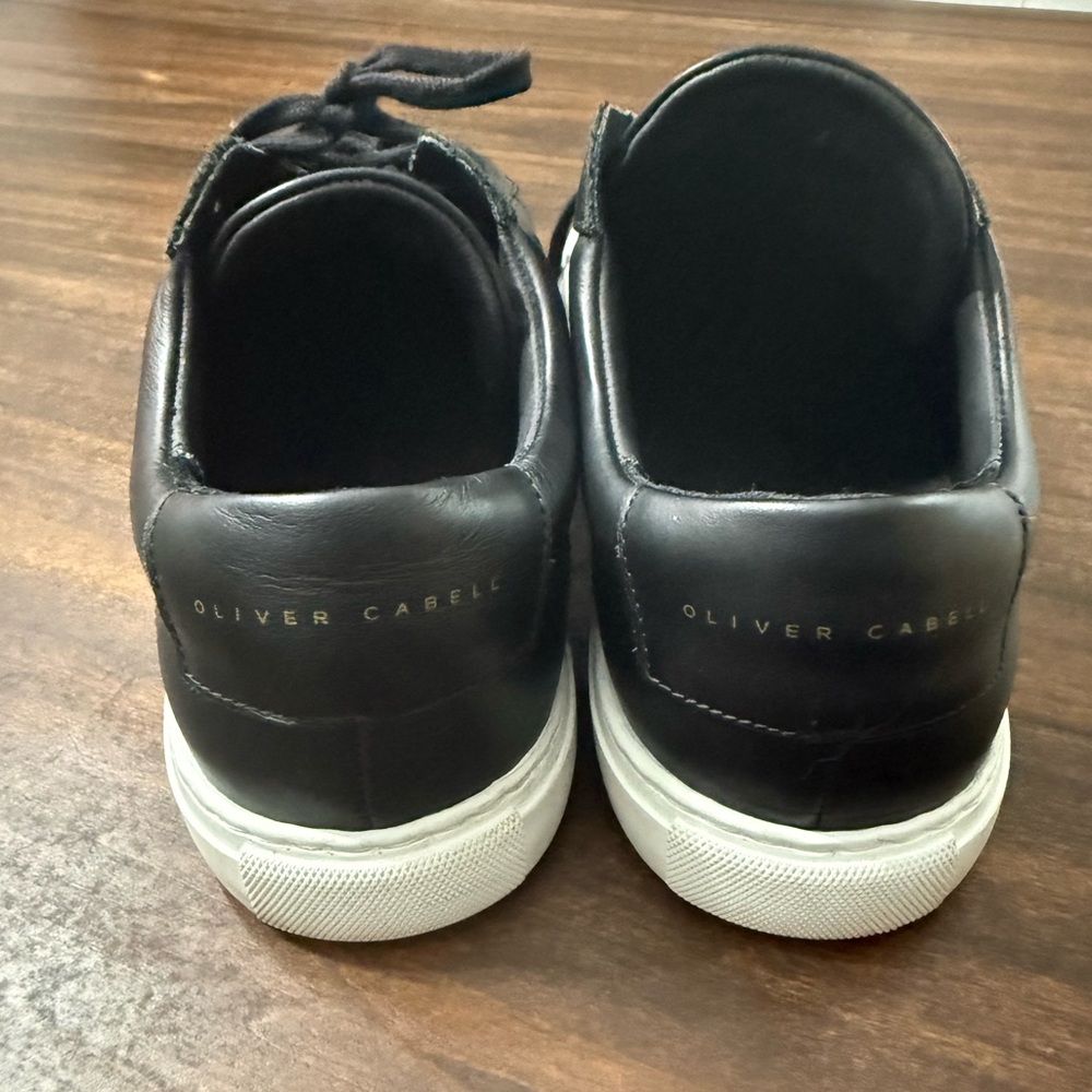Oliver Cabell Low 1 black leather sneakers - Picture 3 of 10